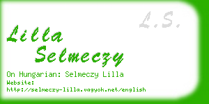 lilla selmeczy business card